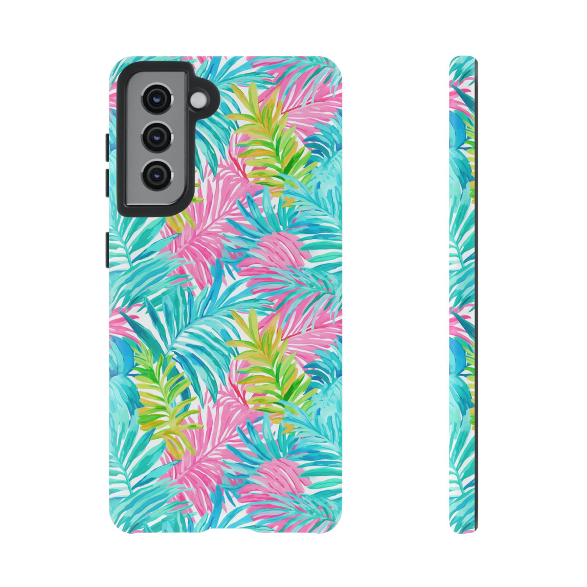 Vibrant Summer Leaves Phone Case – Colorful & Durable Summer Design