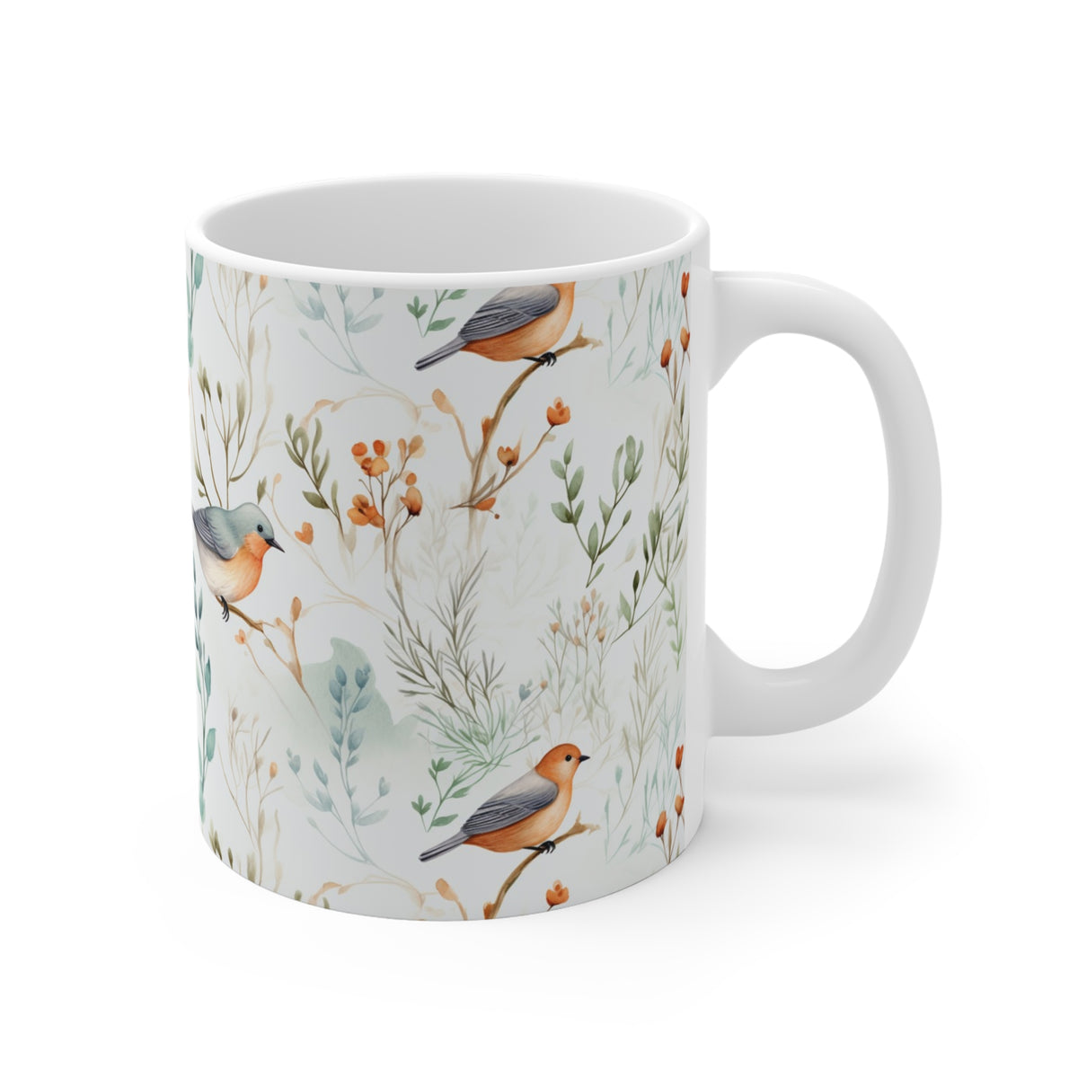 Various Watercolor Design All Over Coffee Mug – Unique Artistic Ceramic Coffee Cup 202