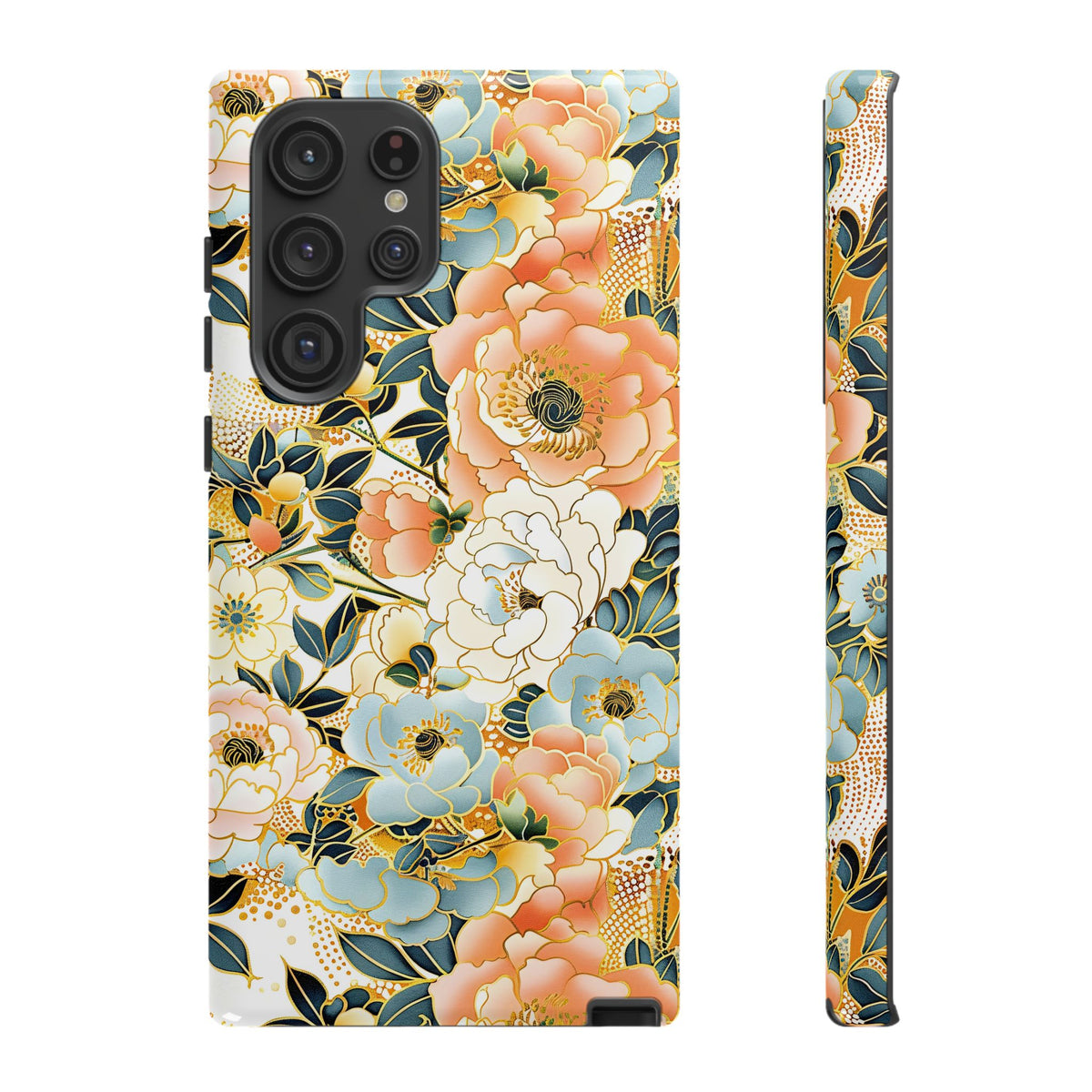 Japanese Blossom Asian Floral Design Phone Case – Elegant Floral Phone Cover 5