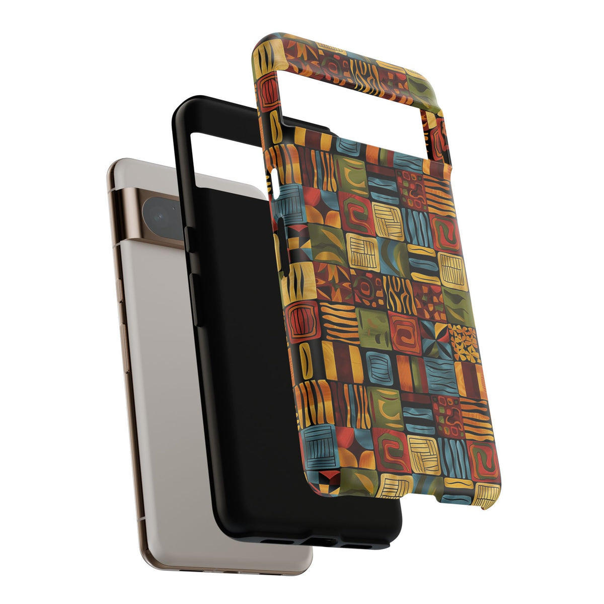 Stylish African Pattern Phone Case – Unique and Vibrant Protection 075