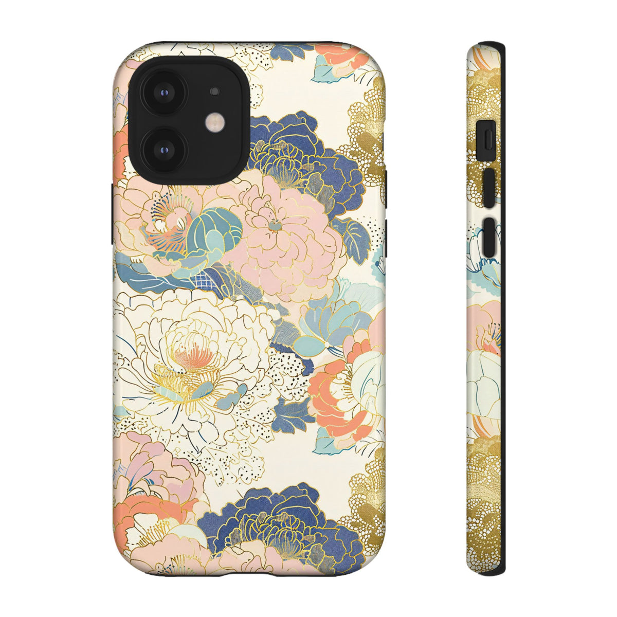 Japanese Blossom Asian Floral Design Phone Case – Elegant Floral Phone Cover 4