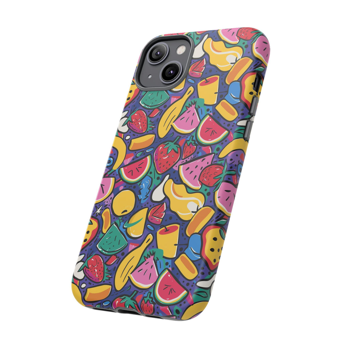 90s Themed Seamless Pattern Phone Case – Embrace Retro Style and Protection 316