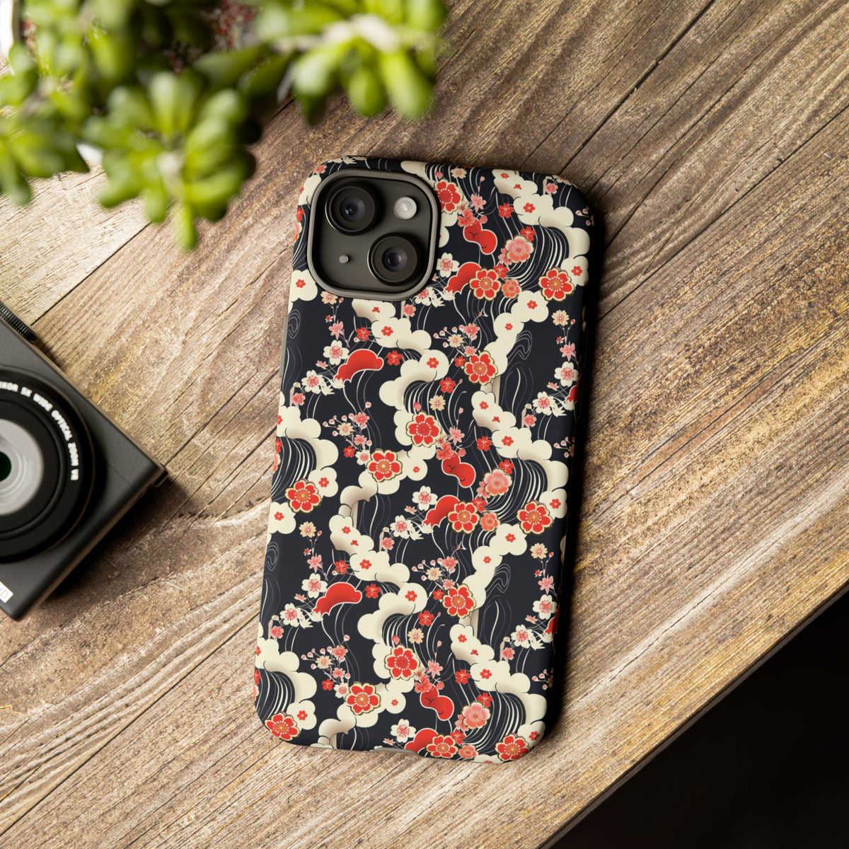 Japanese Pattern Phone Case – Elegant & Timeless Design for Your Phone 478