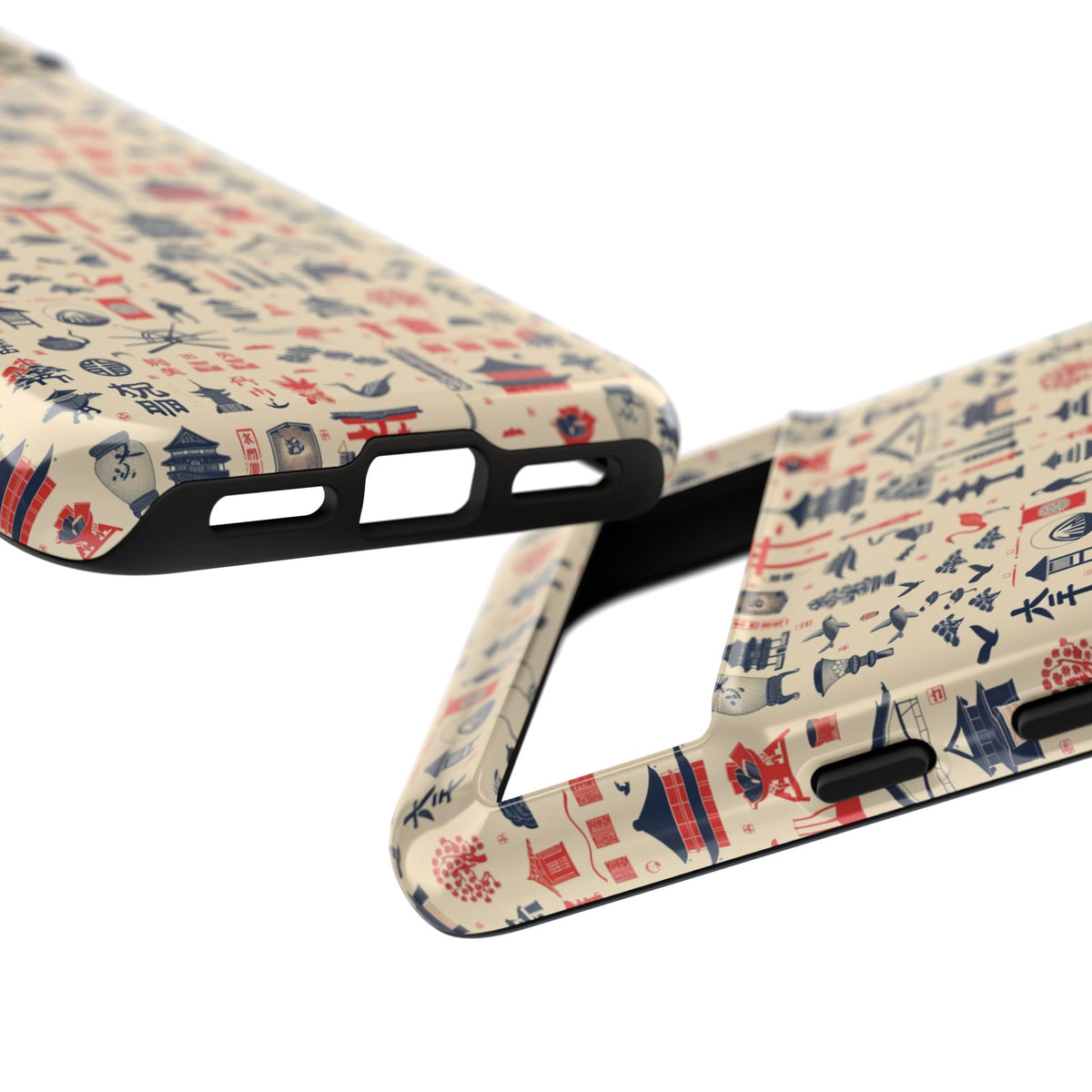 Japanese Pattern Phone Case – Elegant & Timeless Design for Your Phone 086