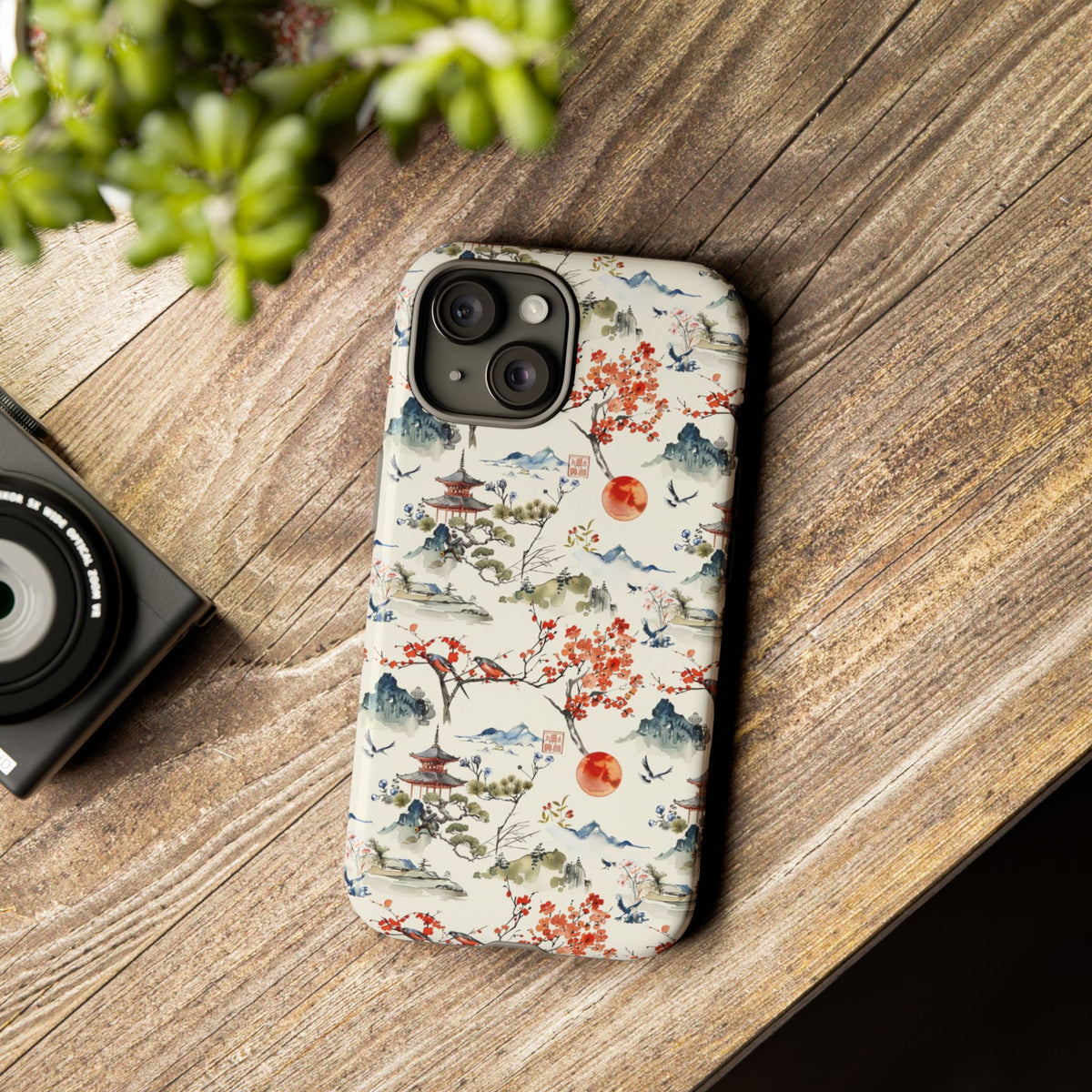 Japanese Pattern Phone Case – Elegant & Timeless Design for Your Phone 120