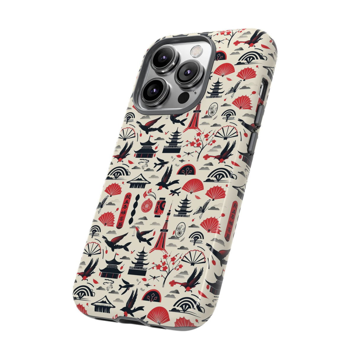 Japanese Pattern Phone Case – Elegant & Timeless Design for Your Phone 067