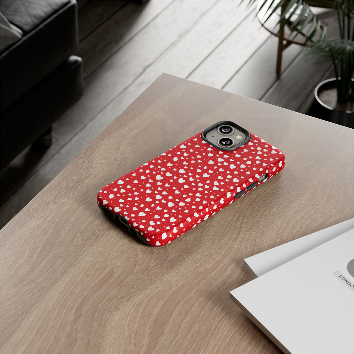 Heart Pattern Phone Case – Stylish & Loving Design for Your Device 819