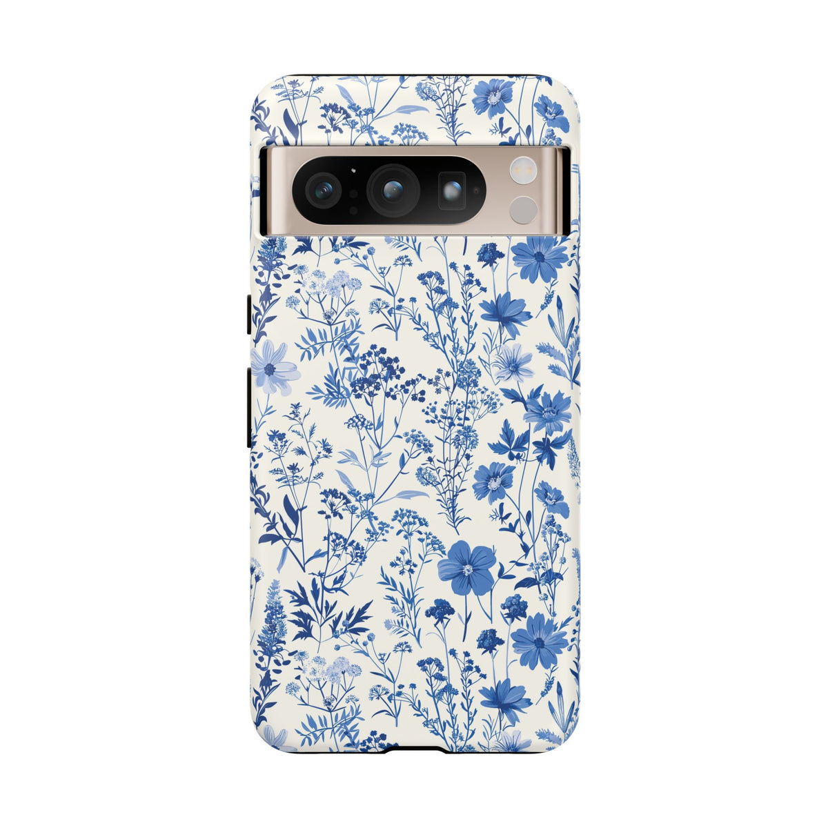 Blue French Toile Phone Case – Timeless Elegance and Classic Style