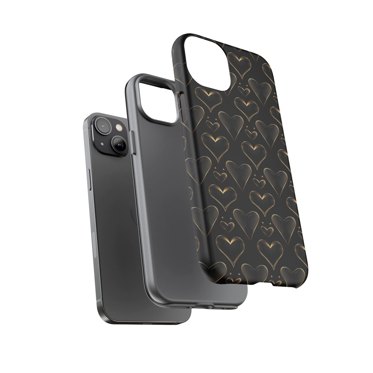 Heart Pattern Phone Case – Stylish & Loving Design for Your Device 362