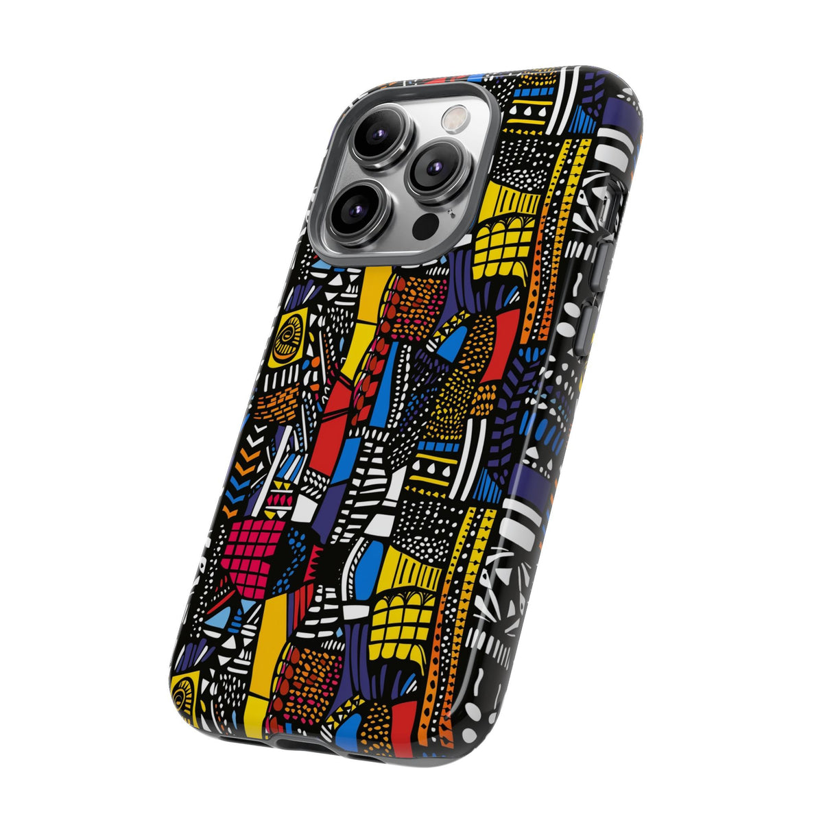 Stylish African Pattern Phone Case – Unique and Vibrant Protection 201