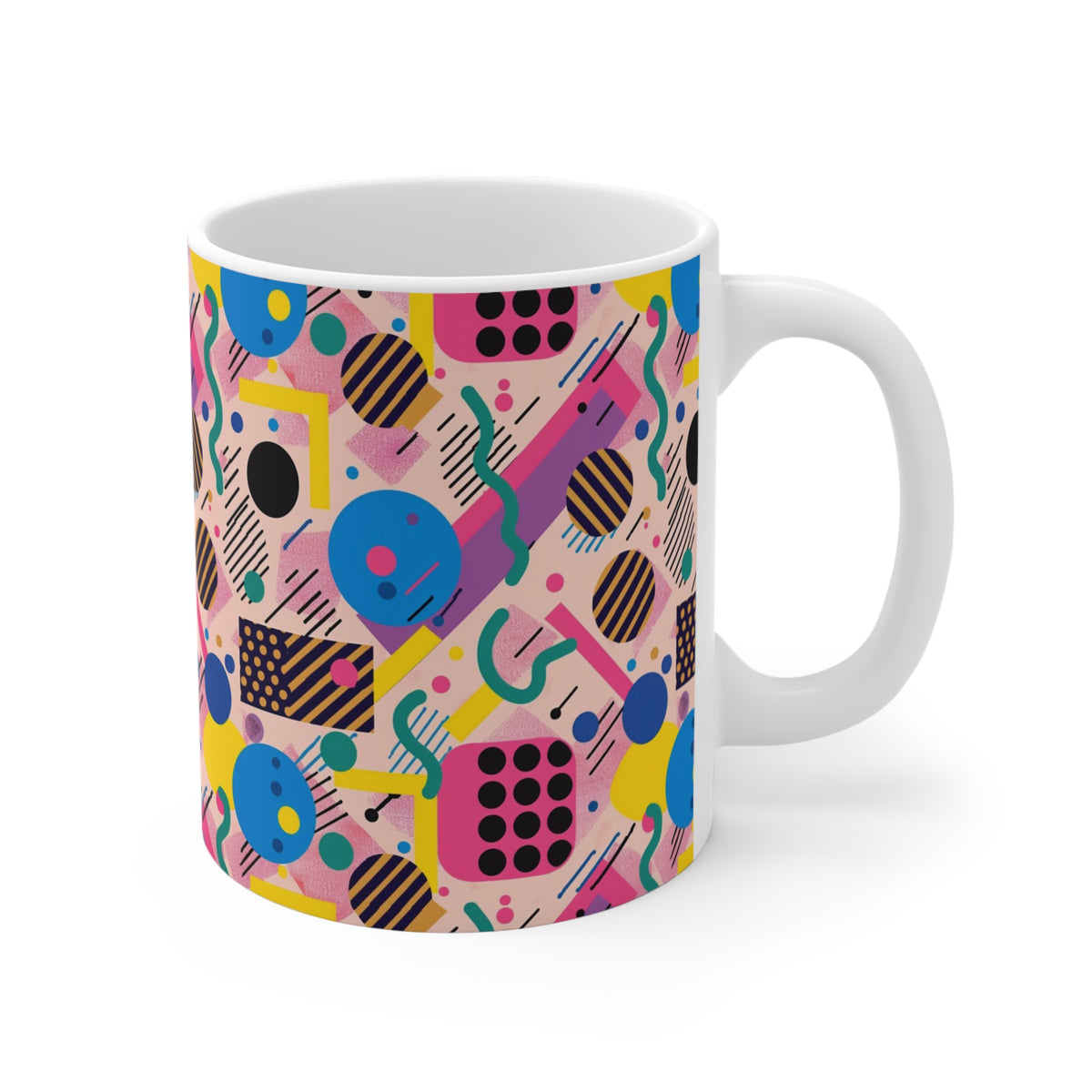 90s Retro Coffee Mug - Full Wrap Design 514