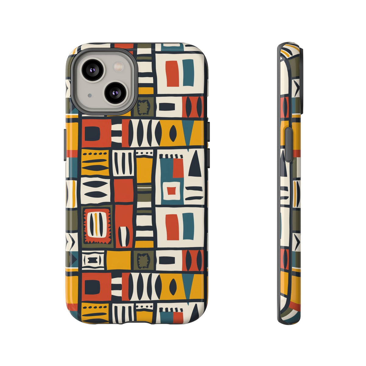 Stylish African Pattern Phone Case – Unique and Vibrant Protection 013