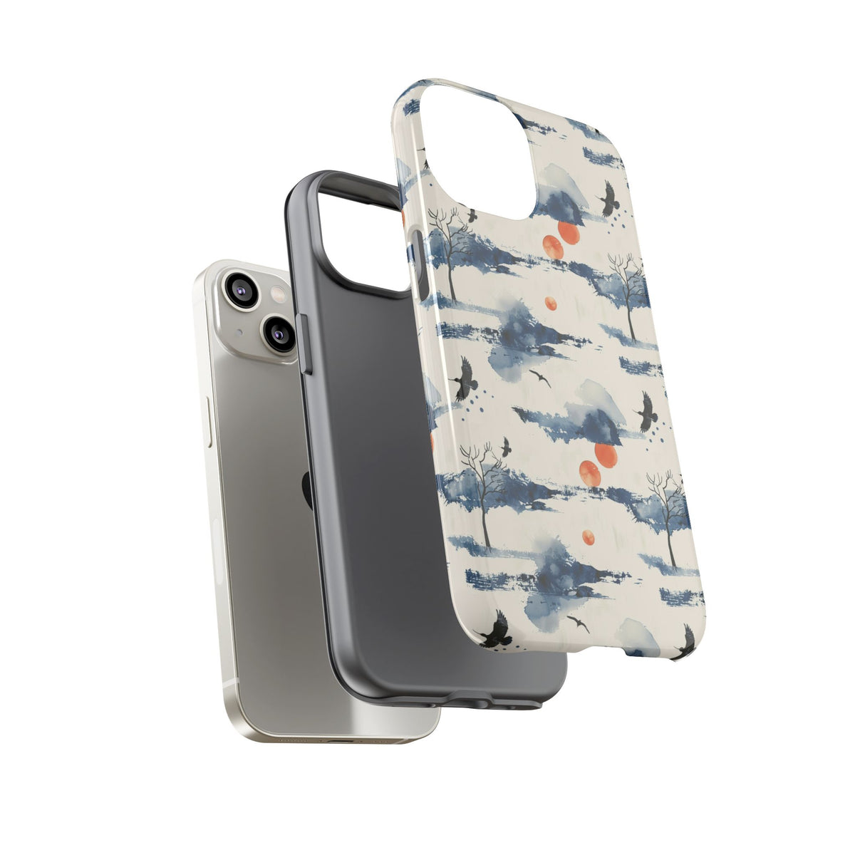 Japanese Pattern Phone Case – Elegant & Timeless Design for Your Phone 030