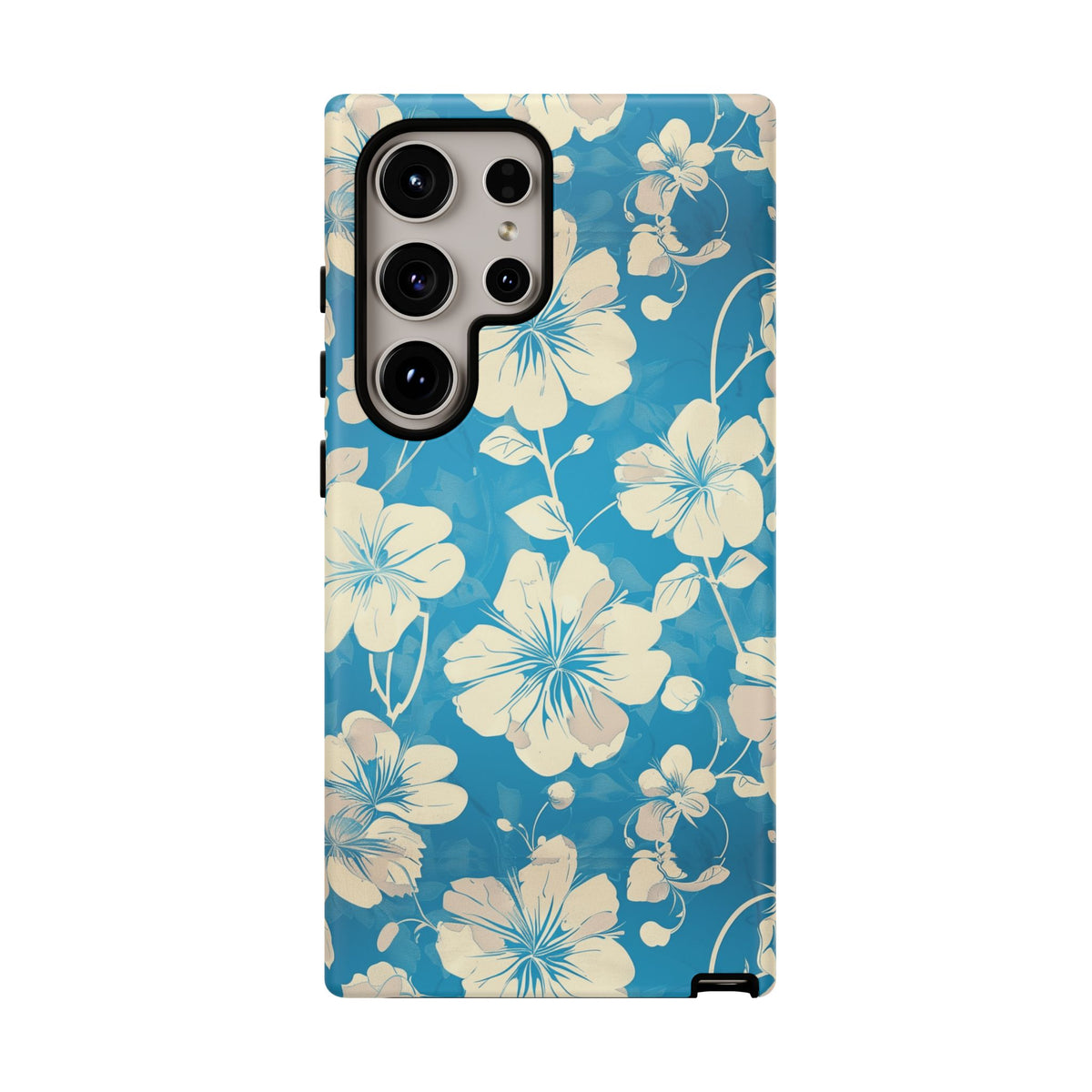 Blue Floral Seamless Pattern Phone Case