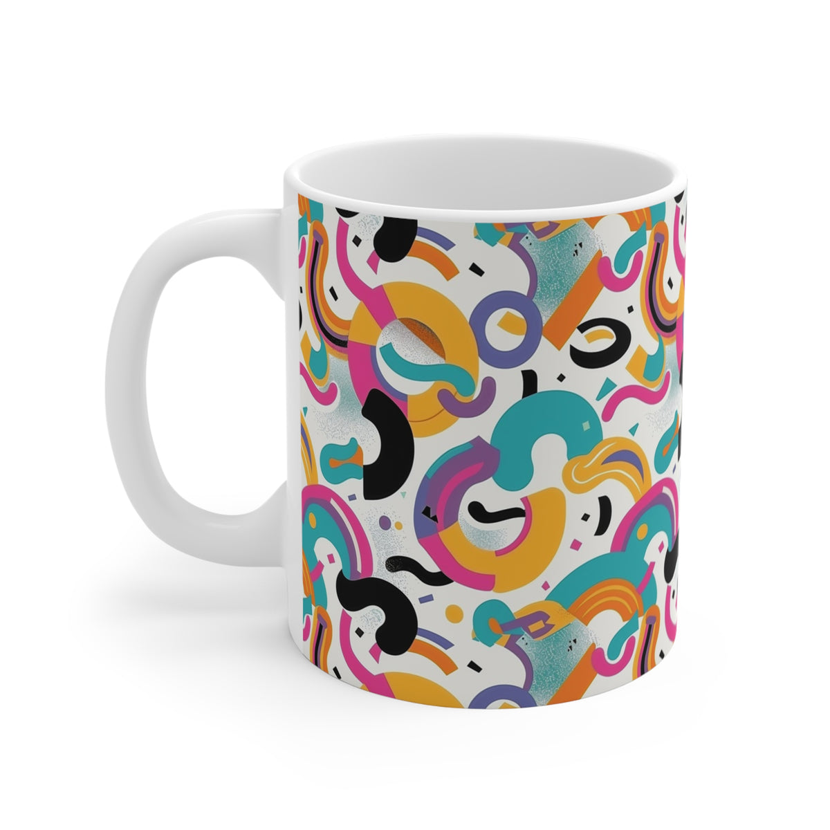 90s Retro Coffee Mug - Full Wrap Design 564