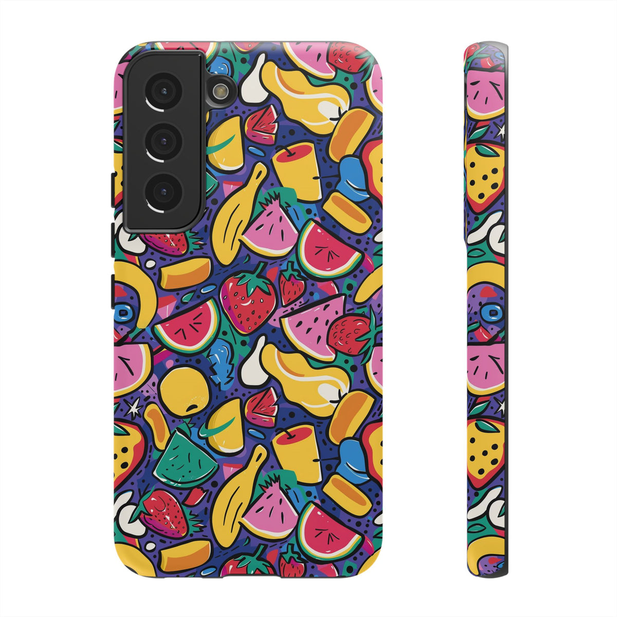 90s Themed Seamless Pattern Phone Case – Embrace Retro Style and Protection 316