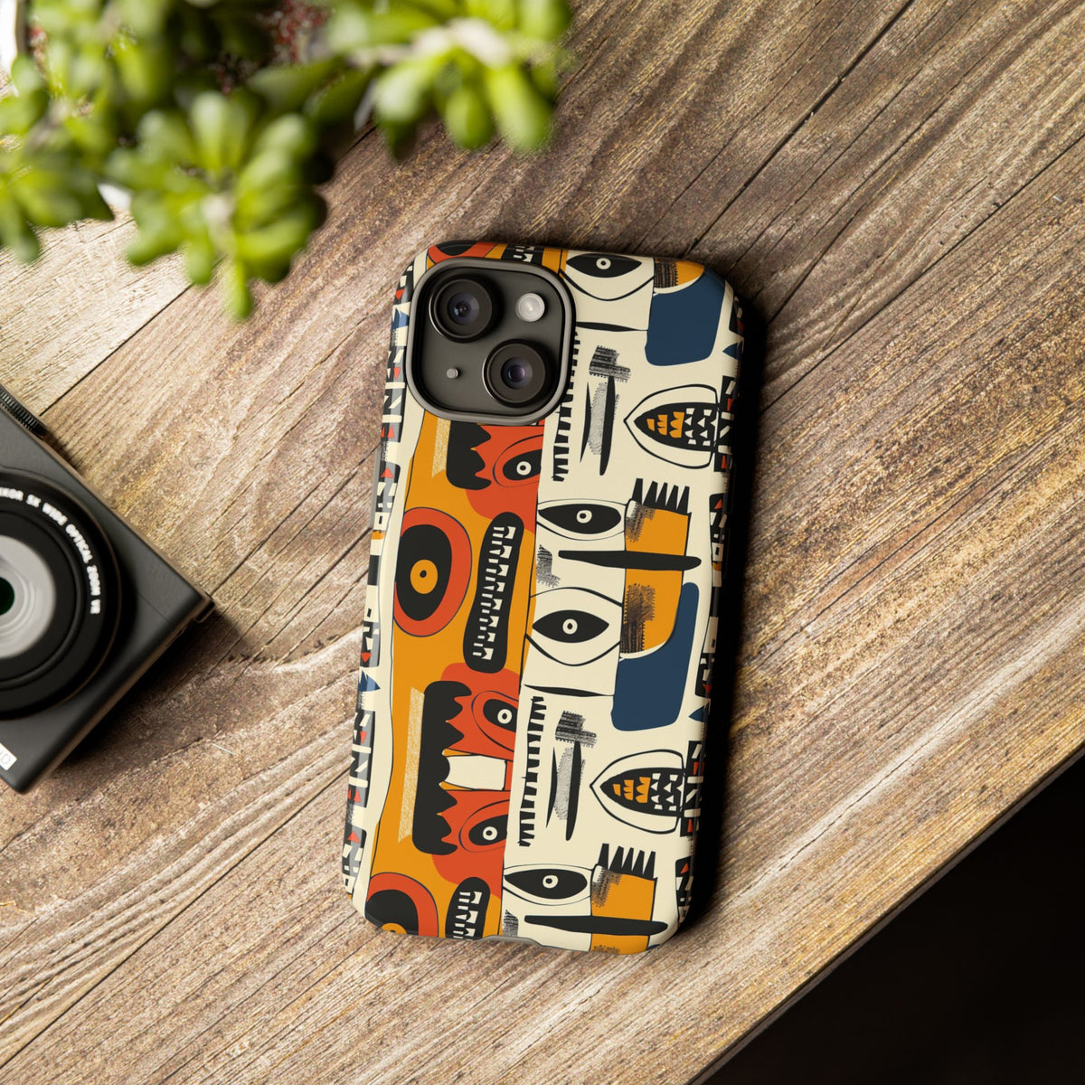 Stylish African Pattern Phone Case – Unique and Vibrant Protection 204