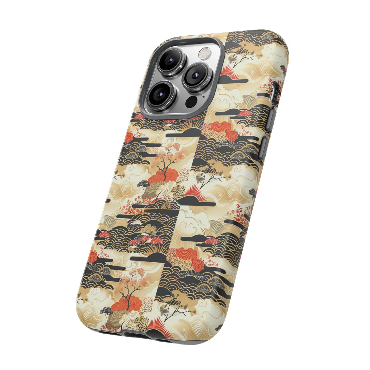 Japanese Pattern Phone Case – Elegant & Timeless Design for Your Phone 123