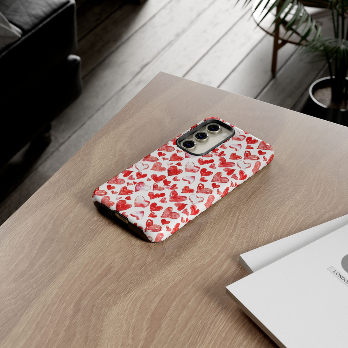 Heart Pattern Phone Case – Stylish & Loving Design for Your Device 813