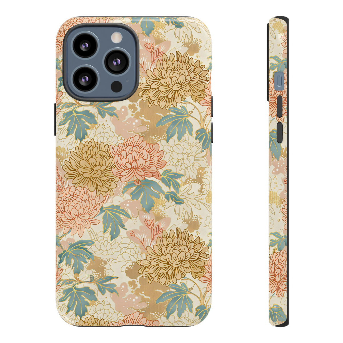 Japanese Blossom Asian Floral Design Phone Case – Elegant Floral Phone Cover