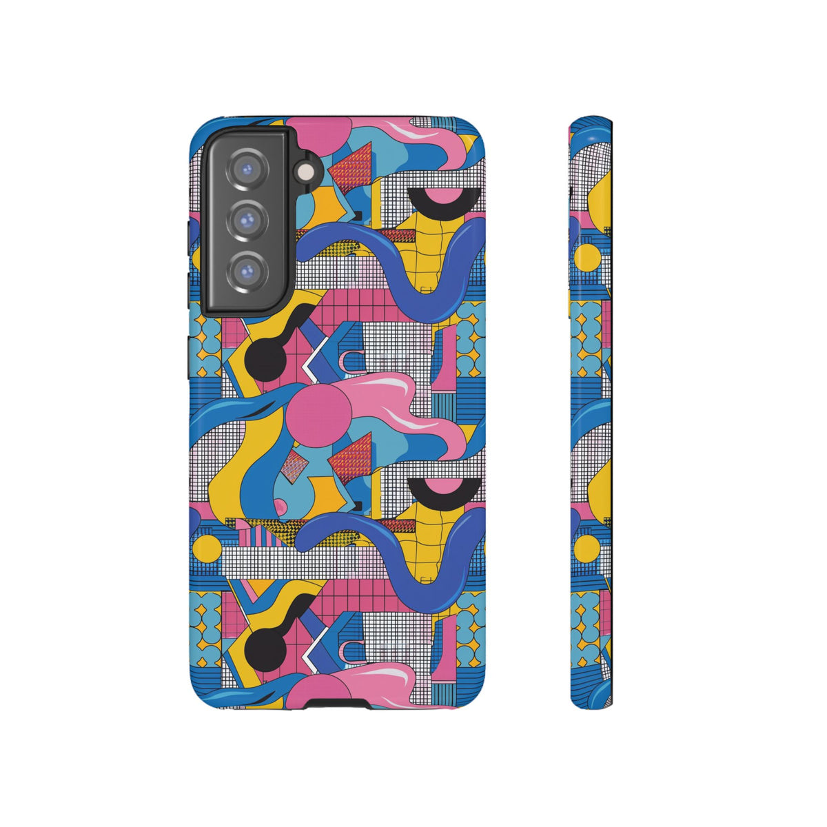 90s Themed Seamless Pattern Phone Case – Embrace Retro Style and Protection 224