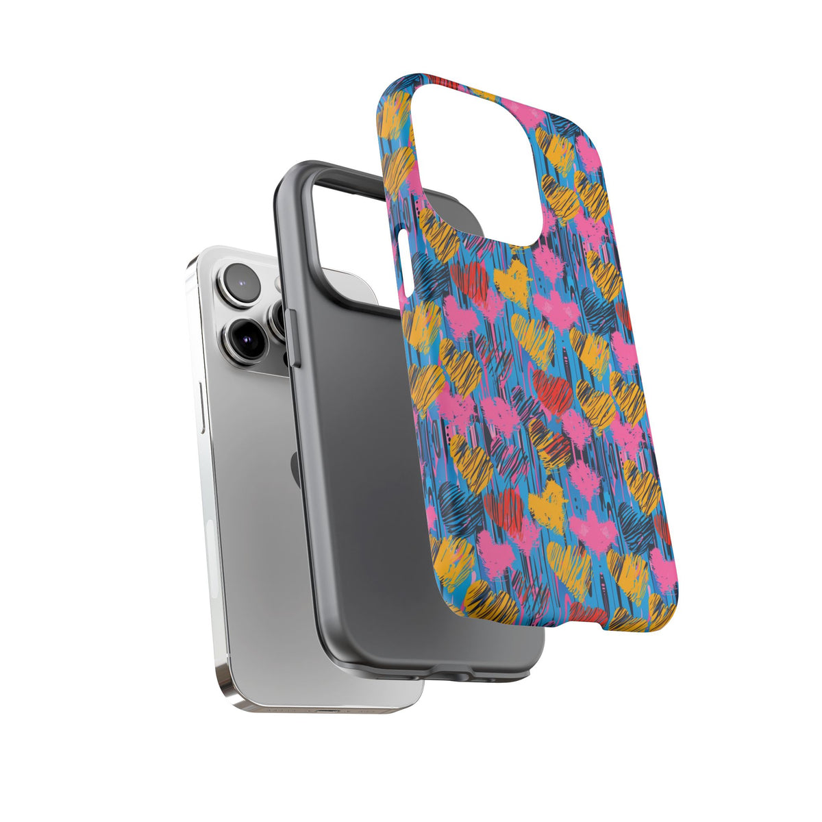 Heart Pattern Phone Case – Stylish & Loving Design for Your Device 262