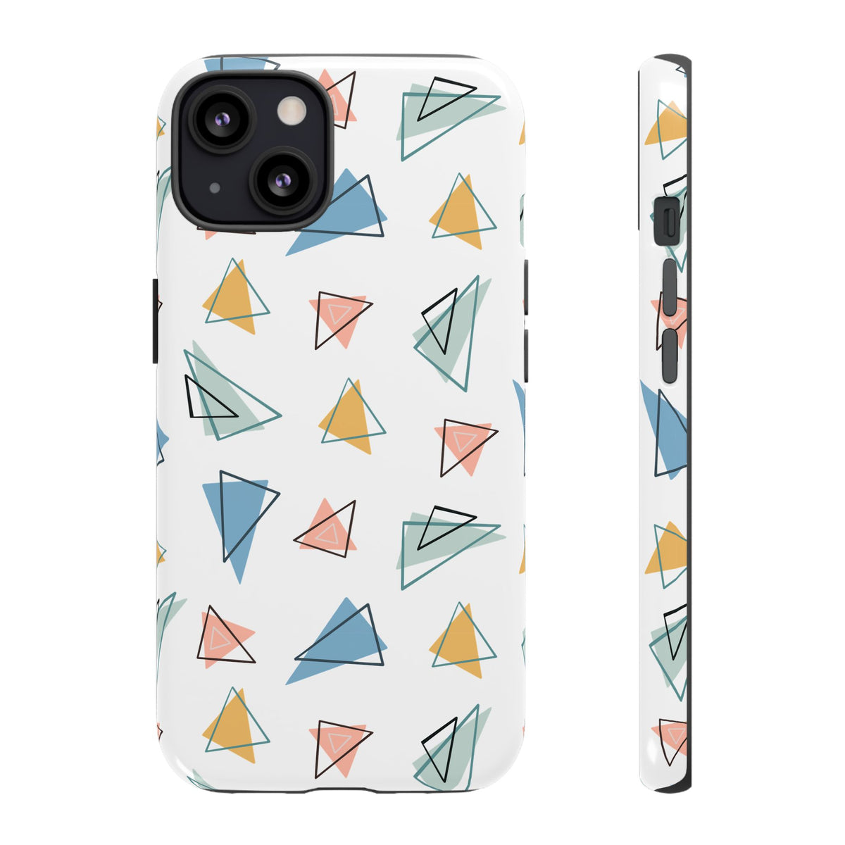 Triangle Pattern Phone Case – Modern & Durable Geometric Design