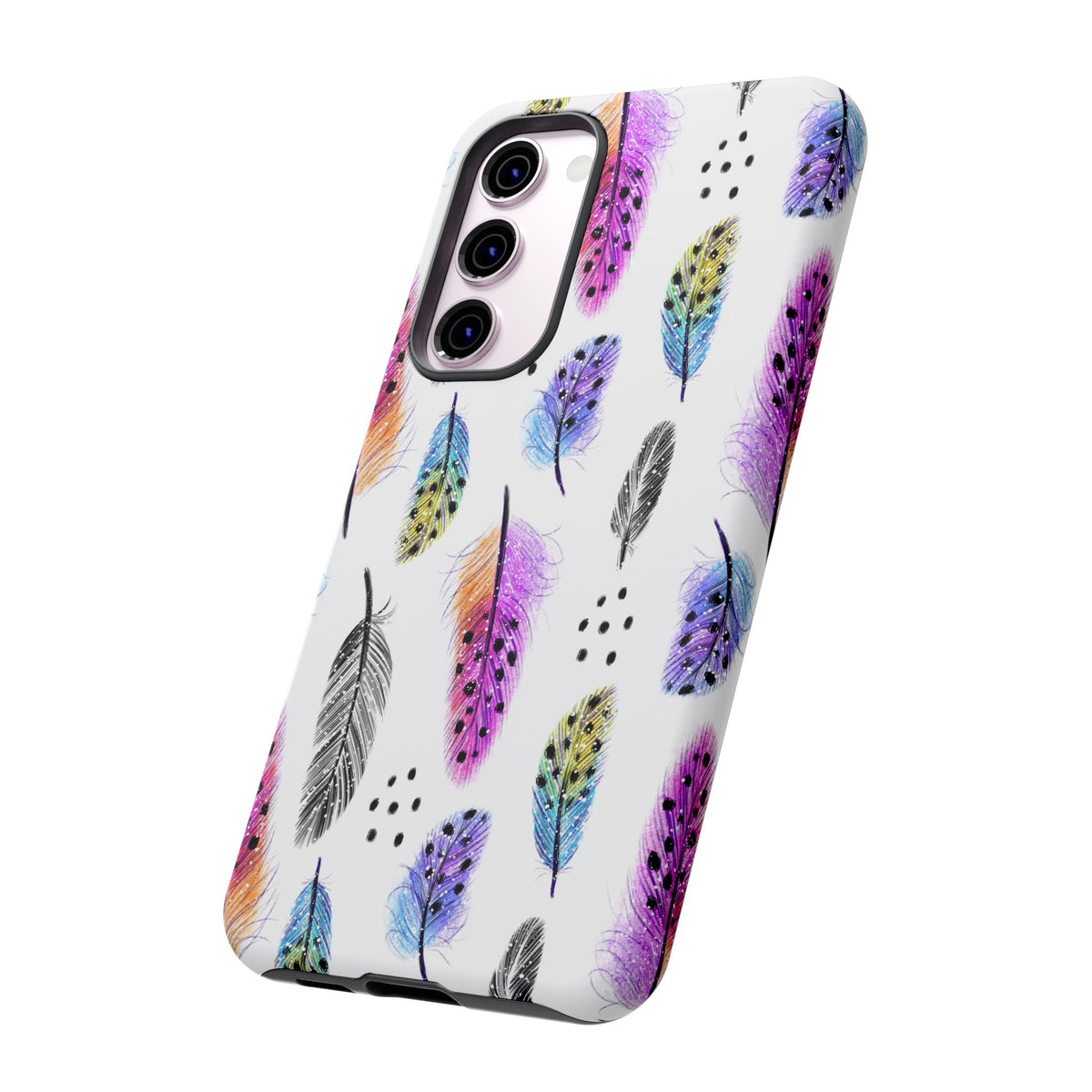 Feather Pattern Phone Case – Elegant & Durable Protection for Your Phone