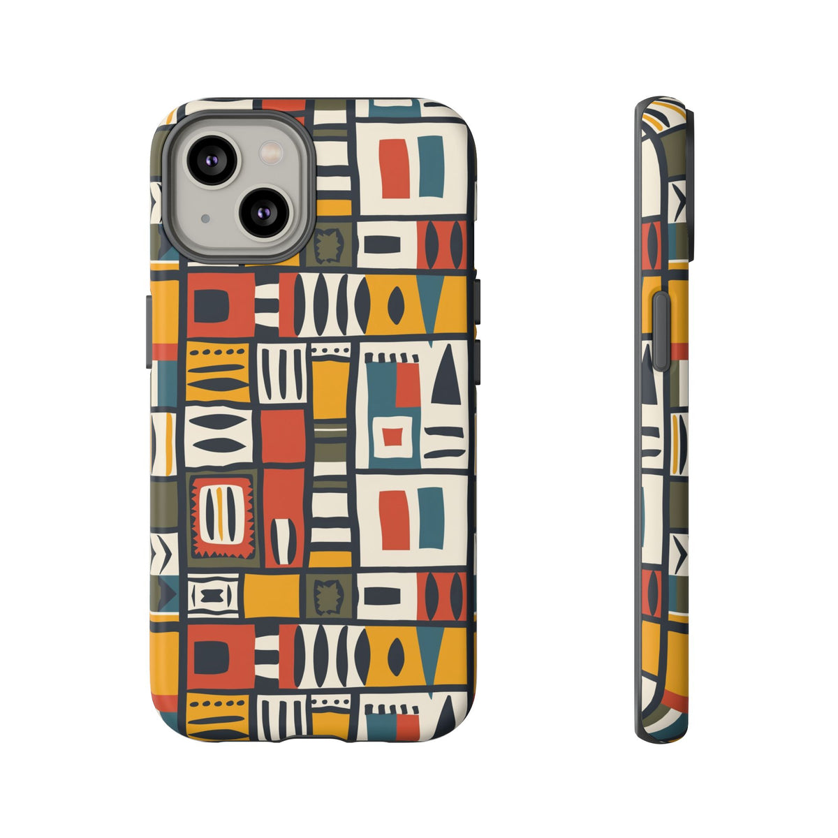 Stylish African Pattern Phone Case – Unique and Vibrant Protection 013