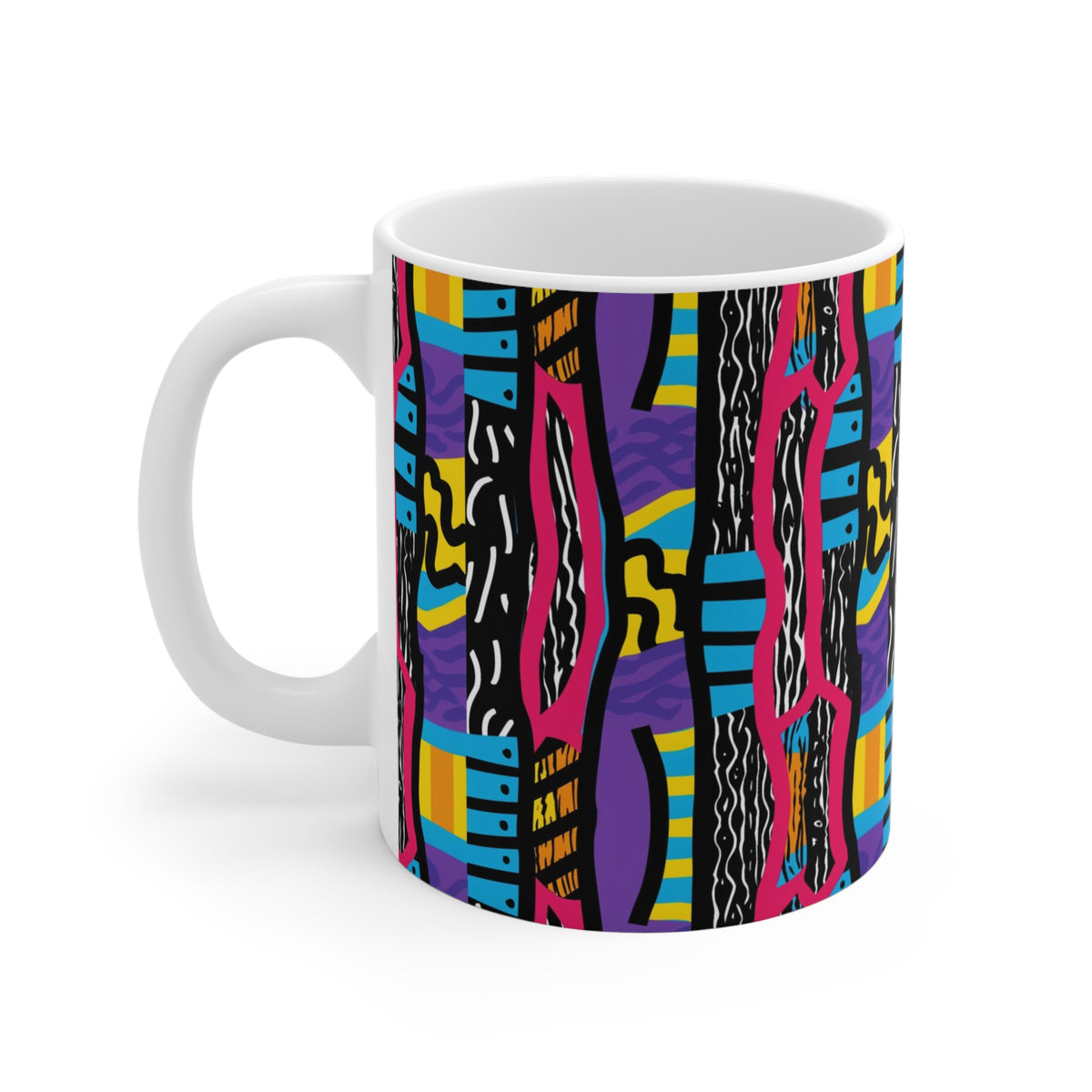 90s Retro Coffee Mug - Full Wrap Design 607