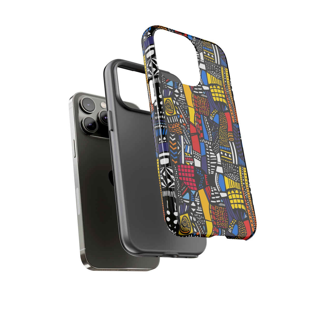 Stylish African Pattern Phone Case – Unique and Vibrant Protection 201