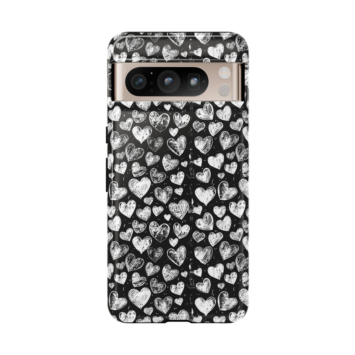 Heart Pattern Phone Case – Stylish & Loving Design for Your Device 815