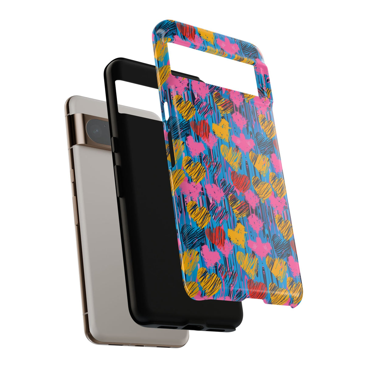 Heart Pattern Phone Case – Stylish & Loving Design for Your Device 262