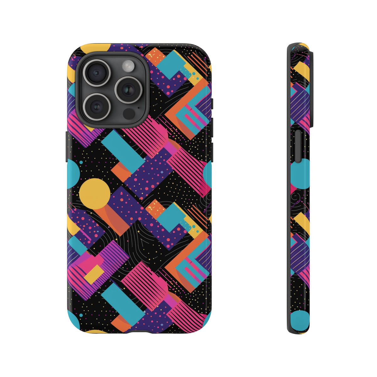 Retro 80s Seamless Phone Case – Vintage Style Meets Modern Protection 088