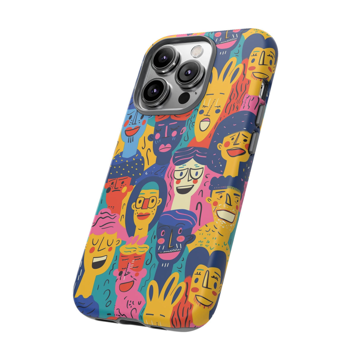 Happy Faces Phone Case – Joyful and Cheerful Design for a Bright Look 6