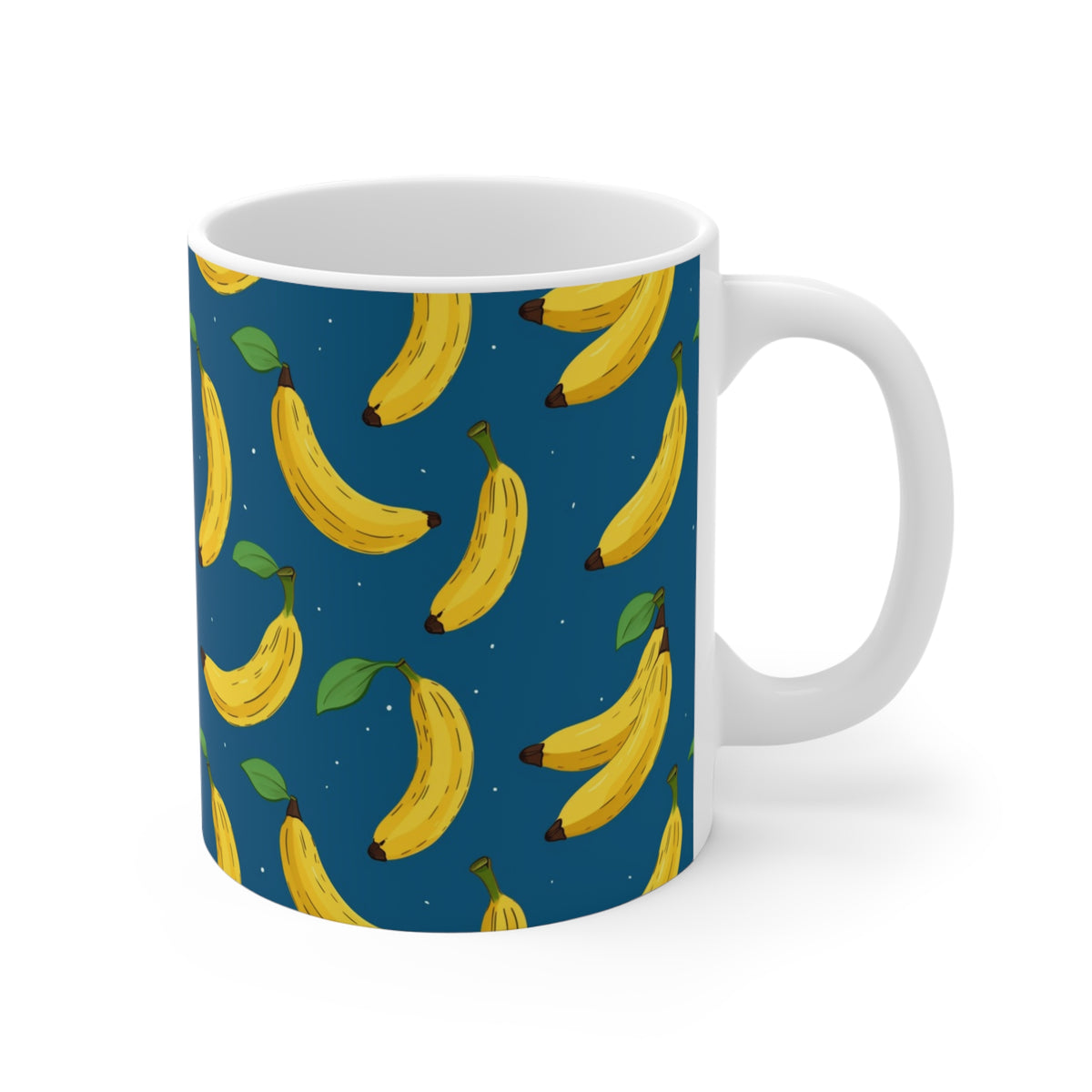 Vibrant Infinite Fruit Pattern Coffee Mug - Unique Ceramic Drinkware 1032