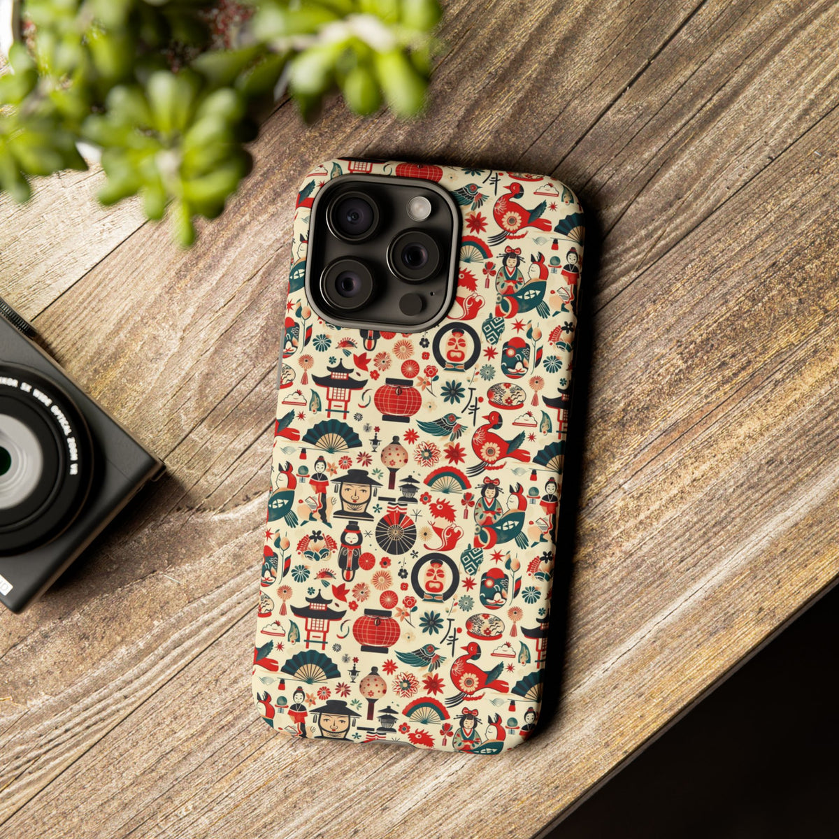 Japanese Pattern Phone Case – Elegant & Timeless Design for Your Phone 471