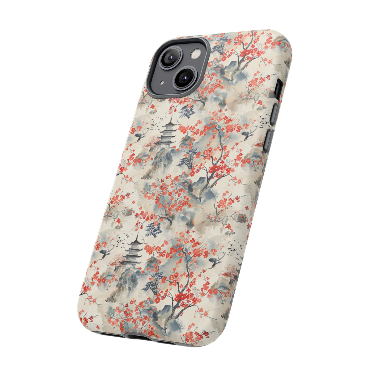 Japanese Style Pattern Phone Case - Elegant & Protective Cover