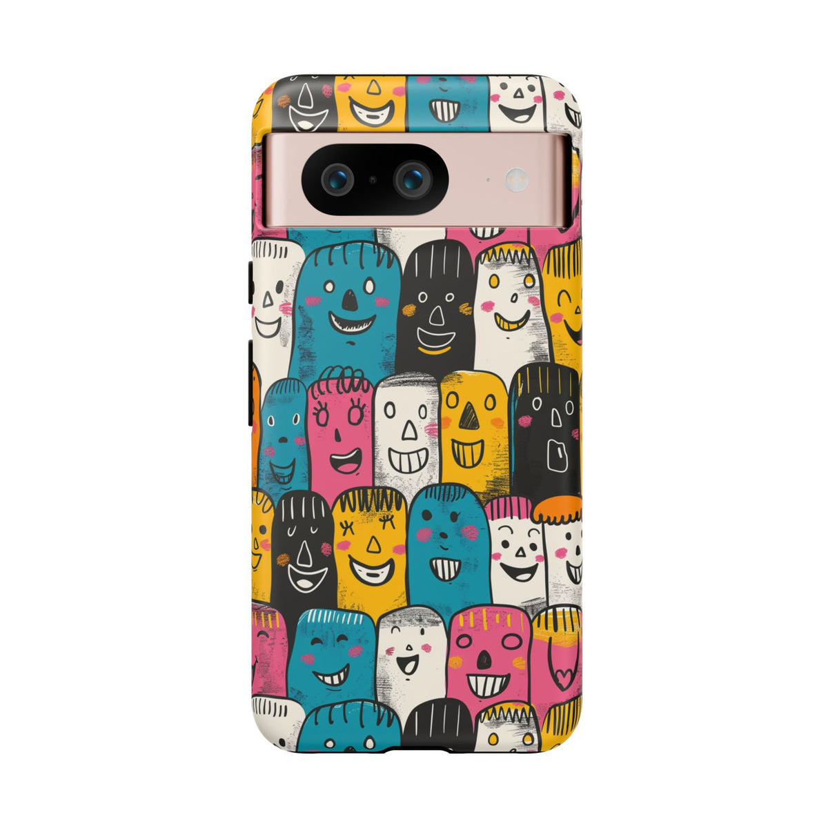 Happy Faces Phone Case – Joyful and Cheerful Design for a Bright Look 5