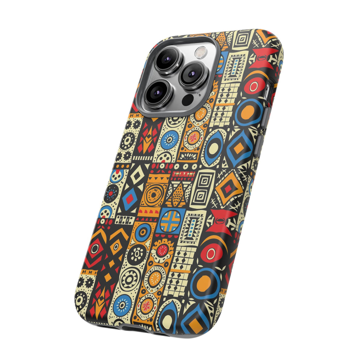 Stylish African Pattern Phone Case – Unique and Vibrant Protection 206