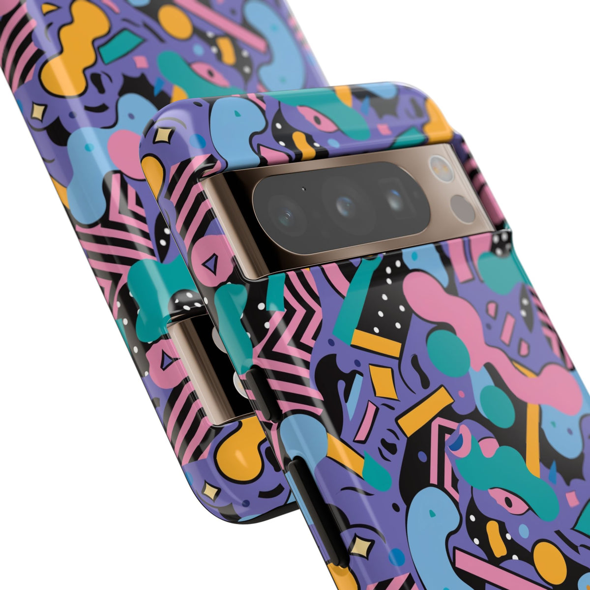 90s Themed Seamless Pattern Phone Case – Embrace Retro Style and Protection 234