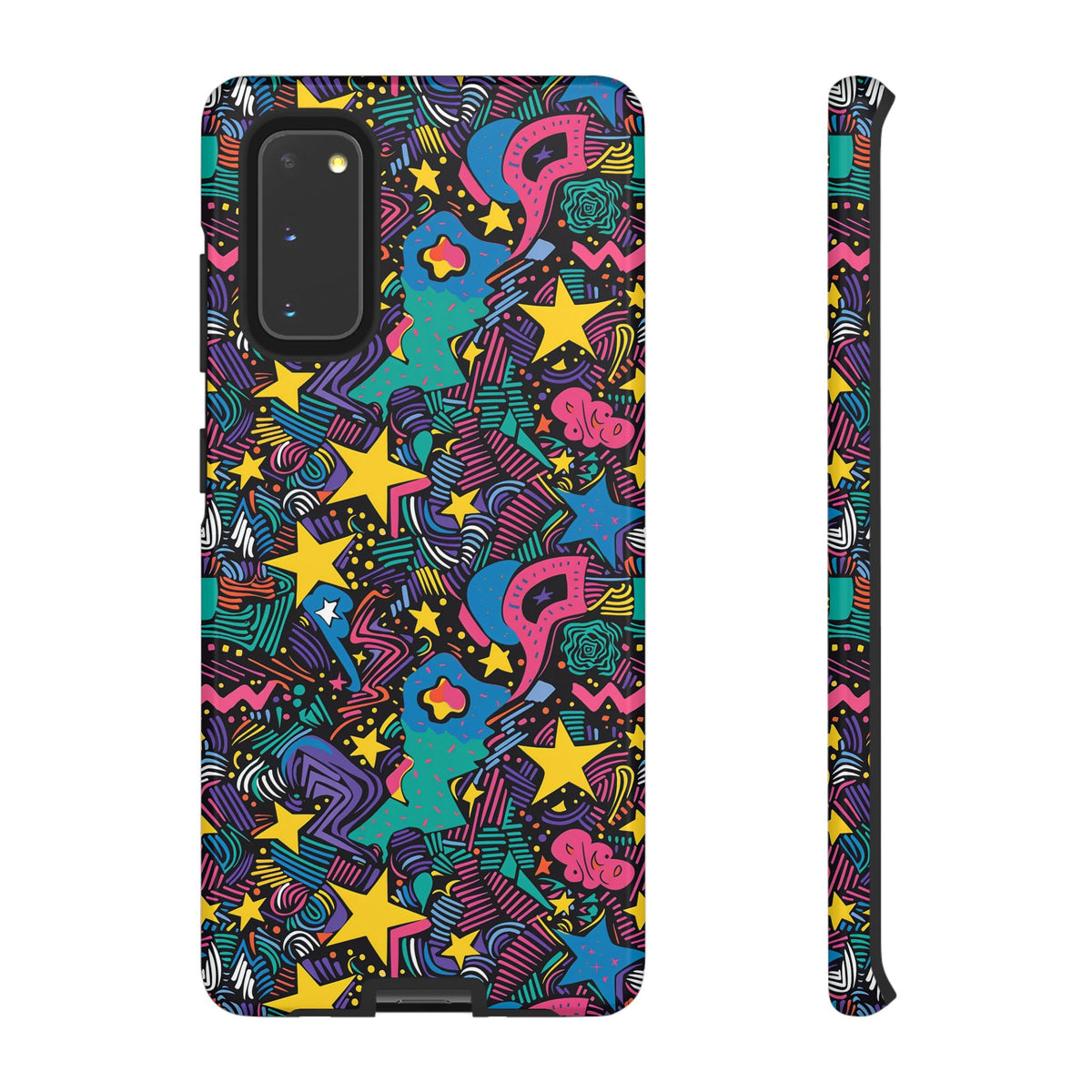 90s Themed Seamless Pattern Phone Case – Embrace Retro Style and Protection 227