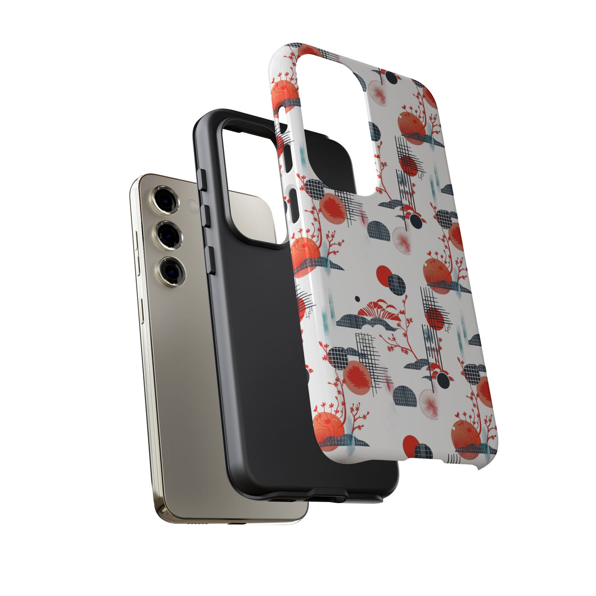 Japanese Pattern Phone Case – Elegant & Timeless Design for Your Phone 082