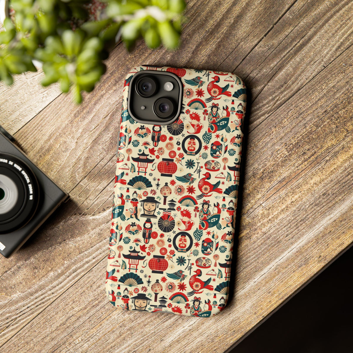 Japanese Pattern Phone Case – Elegant & Timeless Design for Your Phone 471