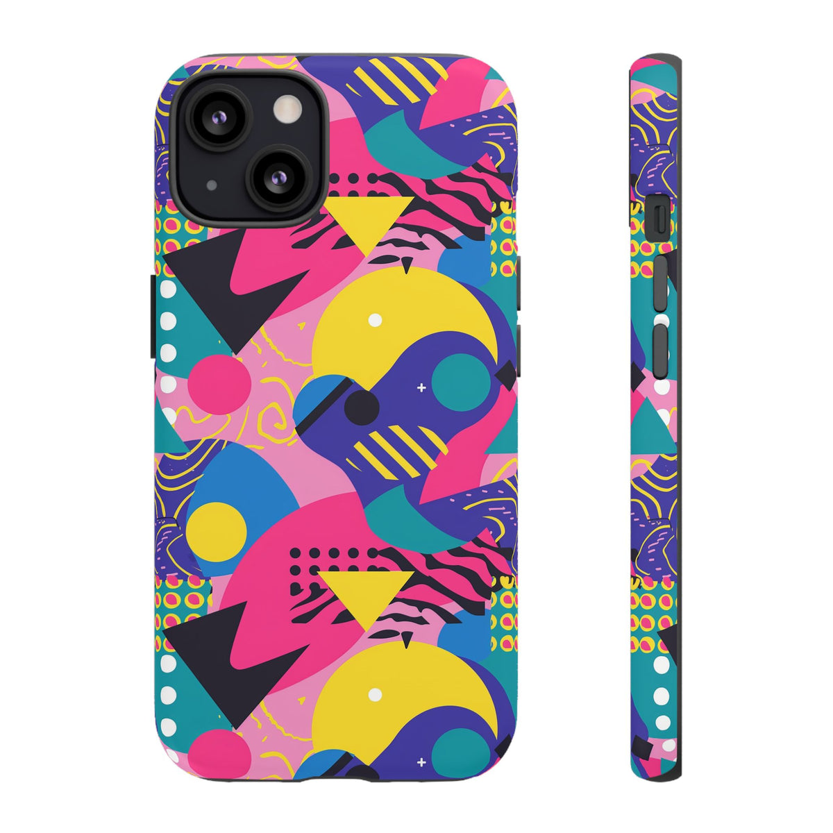 90s Themed Seamless Pattern Phone Case – Embrace Retro Style and Protection 283