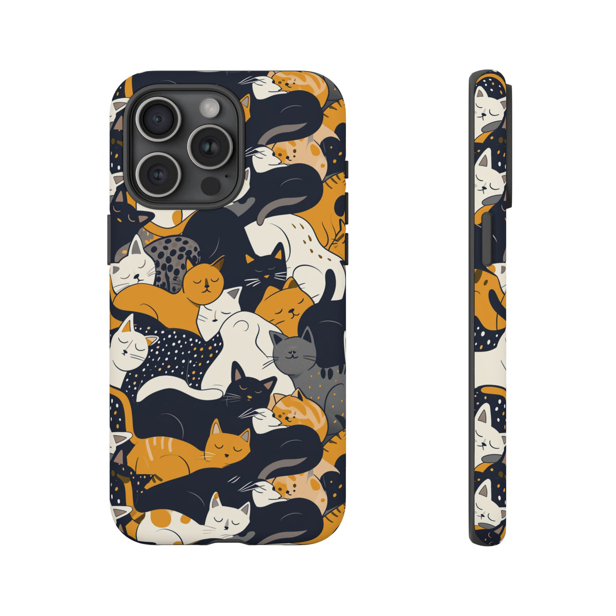 Seamless Cat Pattern Design Phone Case – Playful and Stylish Cat-Themed Phone Cover 2