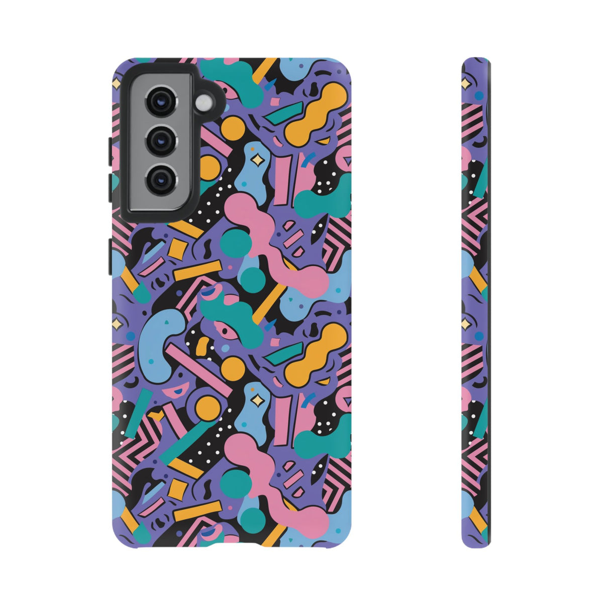 90s Themed Seamless Pattern Phone Case – Embrace Retro Style and Protection 234