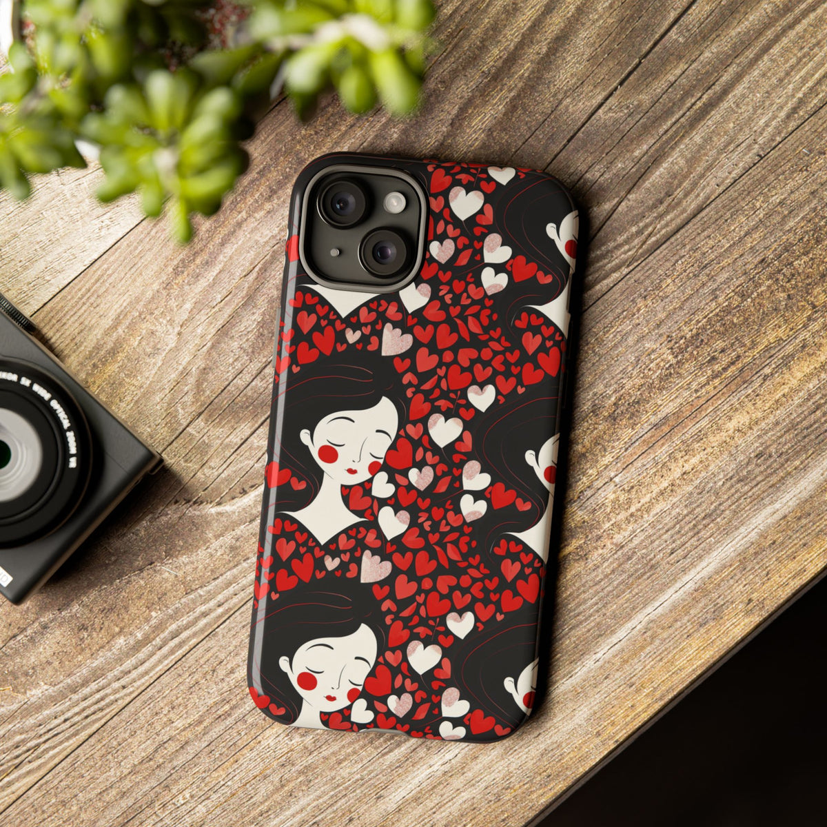 Heart Pattern Phone Case – Stylish & Loving Design for Your Device 232