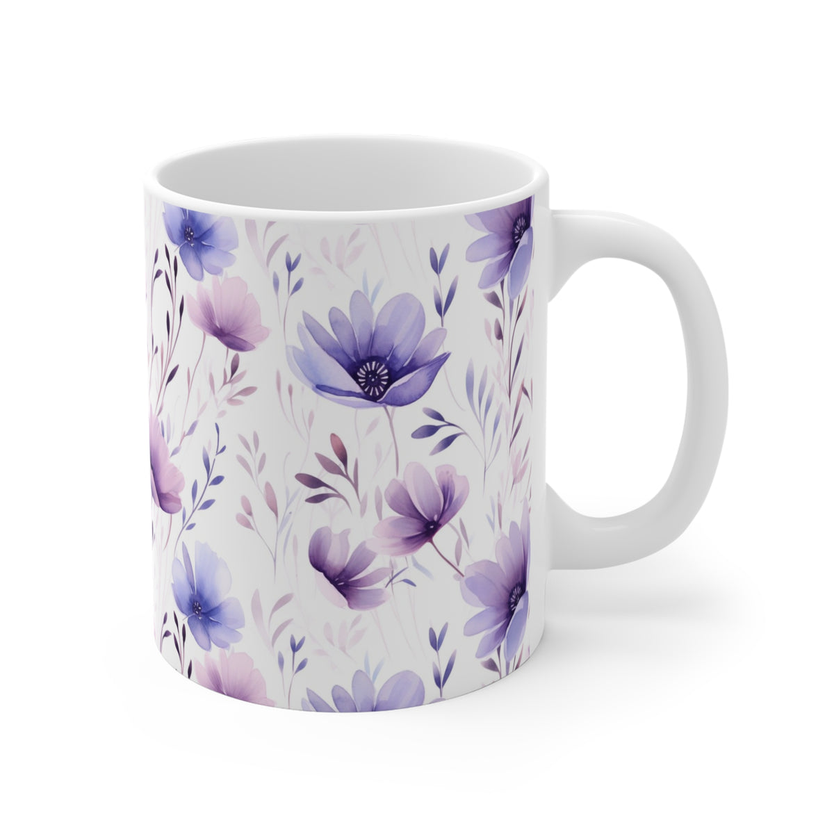 Various Watercolor Design All Over Coffee Mug – Unique Artistic Ceramic Coffee Cup 91