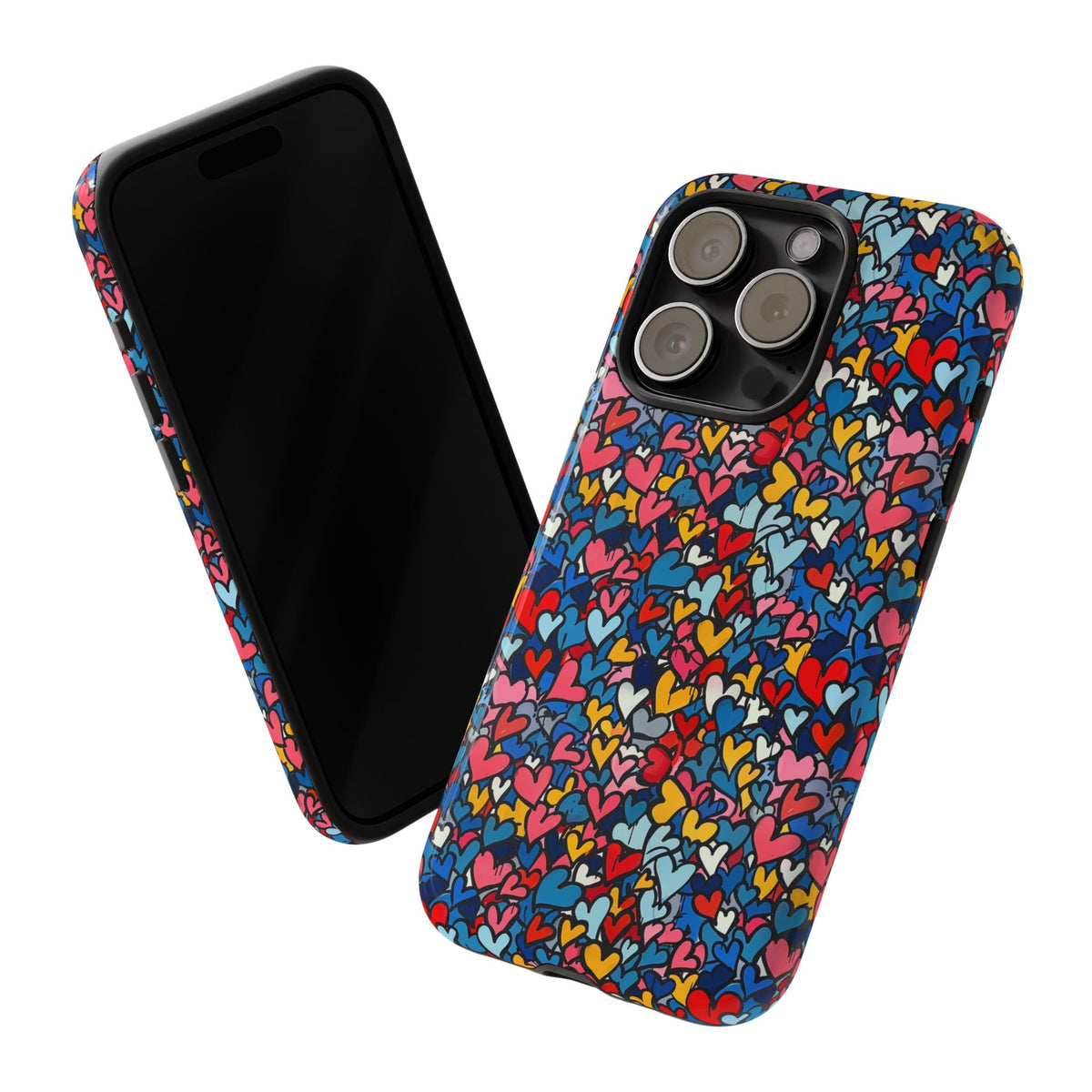 Heart Pattern Phone Case – Stylish & Loving Design for Your Device 820